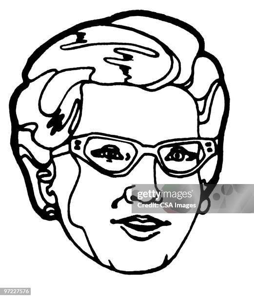 stockillustraties, clipart, cartoons en iconen met grandmother - seniore vrouwen