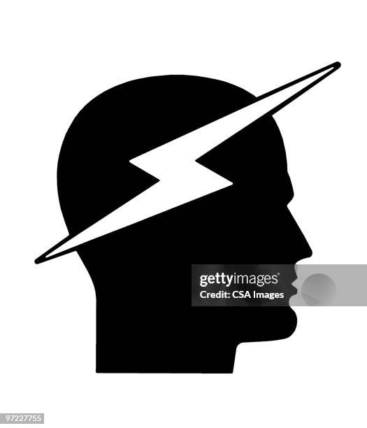 lightning - curious concept stock illustrations