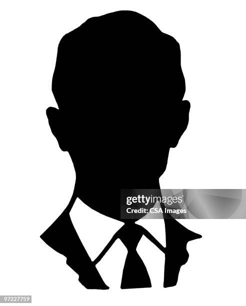 man in suit - business mann krawatte stock-grafiken, -clipart, -cartoons und -symbole