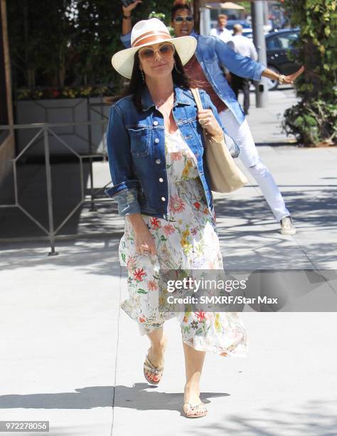 Kyle Richards is seen on June 11, 2018 in Los Angeles, CA.