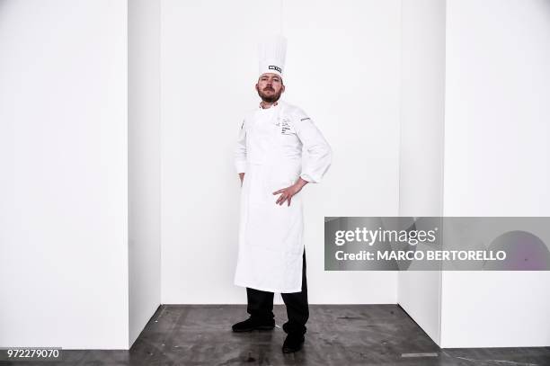 Danish chef Kenneth Toft-Hansen poses during a photo session as part of the Bocuse d'Or Europe 2018 International culinary competition, on June 12,...