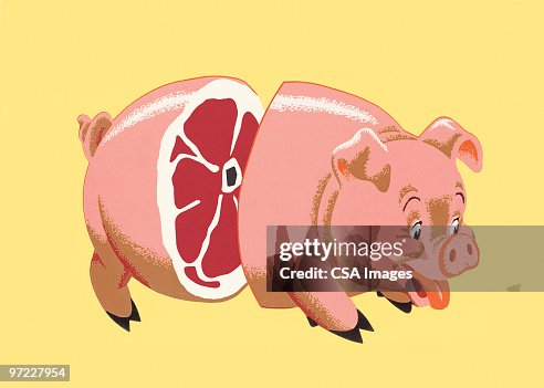 Pig Split in Half Pig Split in Half