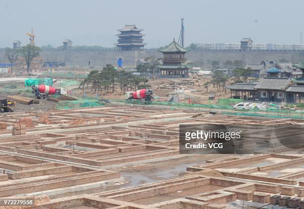 The 600-year-old ancient county seat of Taiyuan, which was established in 1375 during the Ming Dynasty , is undergoing a restoration work on June 11,...