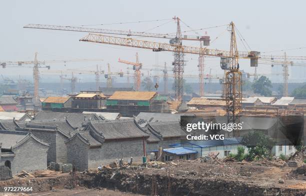 The 600-year-old ancient county seat of Taiyuan, which was established in 1375 during the Ming Dynasty , is undergoing a restoration work on June 11,...