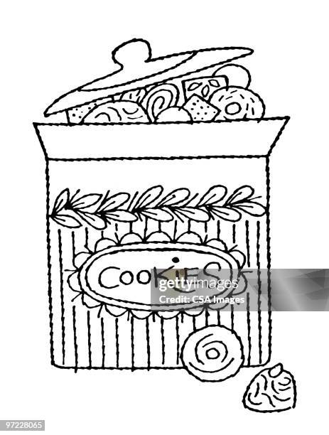 cookie jar - cookie jar stock illustrations