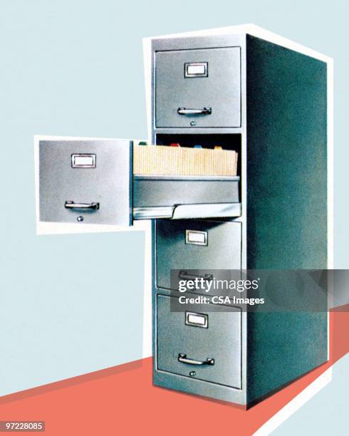 file cabinet - filing cabinet stock illustrations