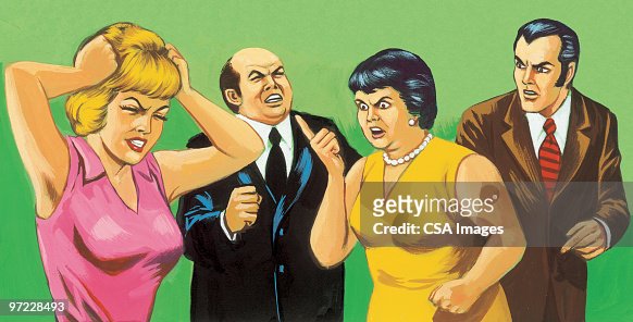 80 Family Fighting Cartoon High Res Illustrations - Getty Images