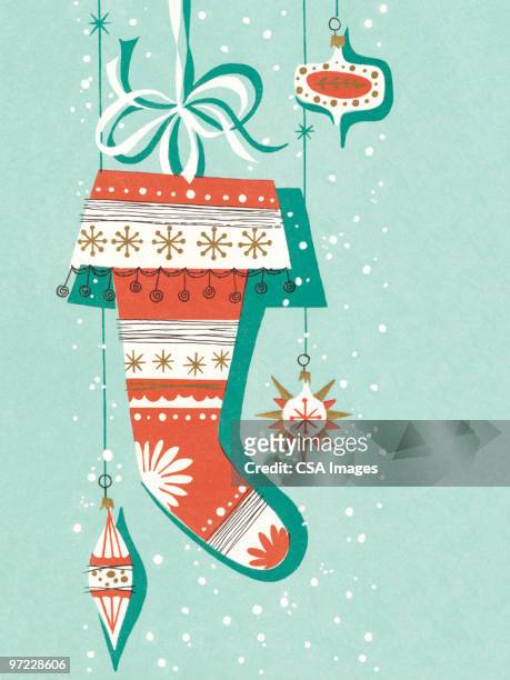 christmas stocking - christmas stocking stock-grafiken, -clipart, -cartoons und -symbole