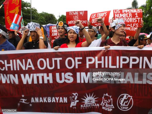 Militant students condemns US imperialism and Chinese incursions in the West Philippine Sea. While the Philippines celebrated it's 120th Independence...