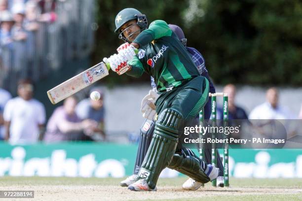 Sarfraz Ahmed during the International T20 match at The Grange, Edinburgh.