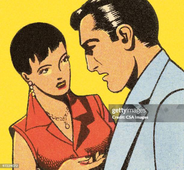 conversation - two men talking stock illustrations