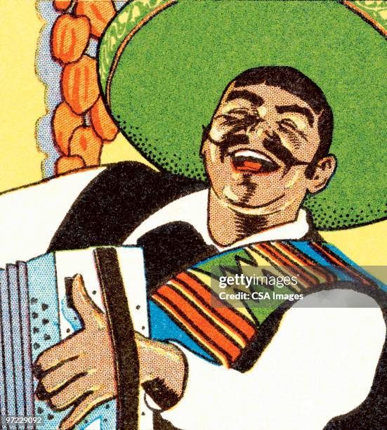 ilustraciones, imágenes clip art, dibujos animados e iconos de stock de mariachi singer - mariachi