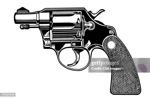 ilustrações de stock, clip art, desenhos animados e ícones de gun - pistola