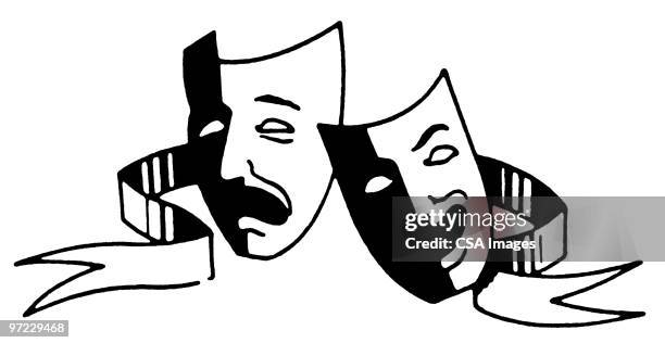 Drama Masks High-Res Vector Graphic - Getty Images