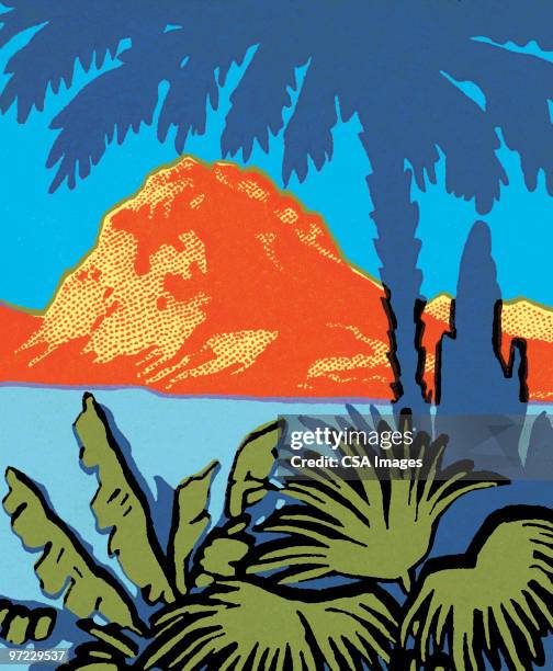 bildbanksillustrationer, clip art samt tecknat material och ikoner med hula dancer - djungel-växter