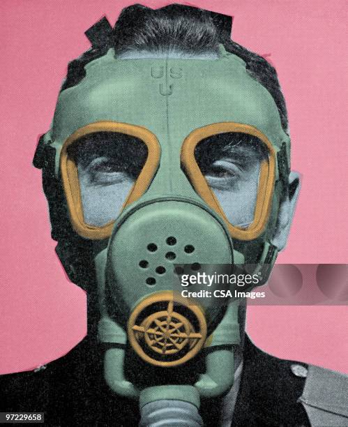 ilustrações, clipart, desenhos animados e ícones de máscara anti-gás - arte pop