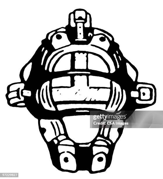mask - baseball catcher stock illustrations