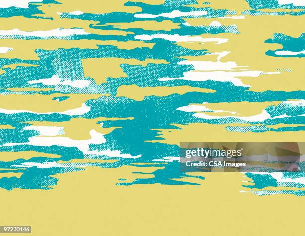 illustrazioni stock, clip art, cartoni animati e icone di tendenza di sky abstraction - cielo