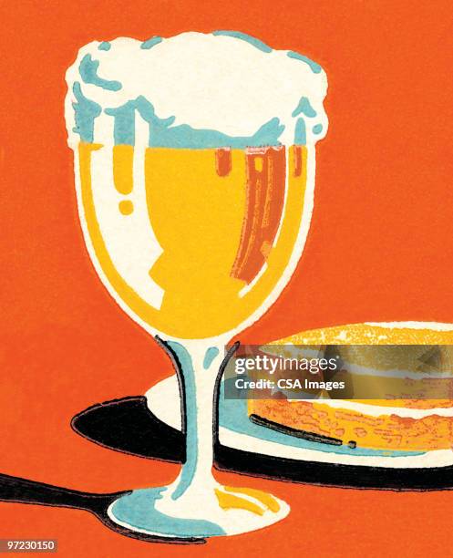beer - frothy drink stock illustrations