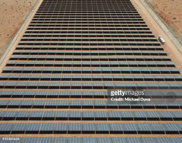 large array of solar panels - baggy green stock pictures, royalty-free photos & images