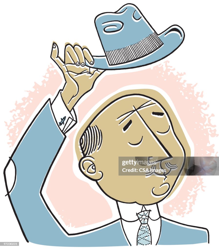 Man in Suit and Hat