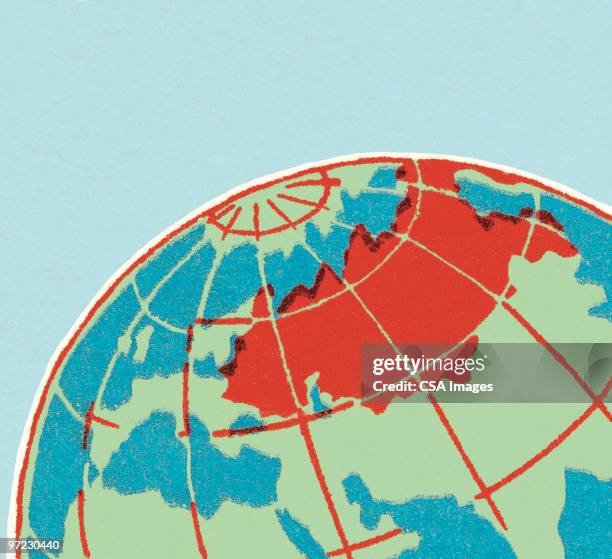 arctic circle - arctic stock illustrations