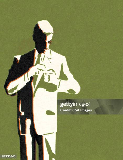 well-dressed man - agent secret stock illustrations