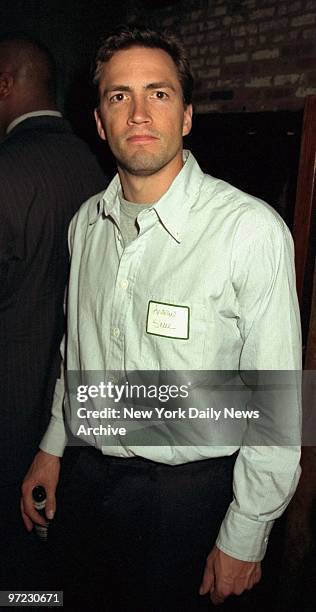 Andrew Shue attending pre-benefit party for the Do Something Brick Awards at Mica Restaurant.