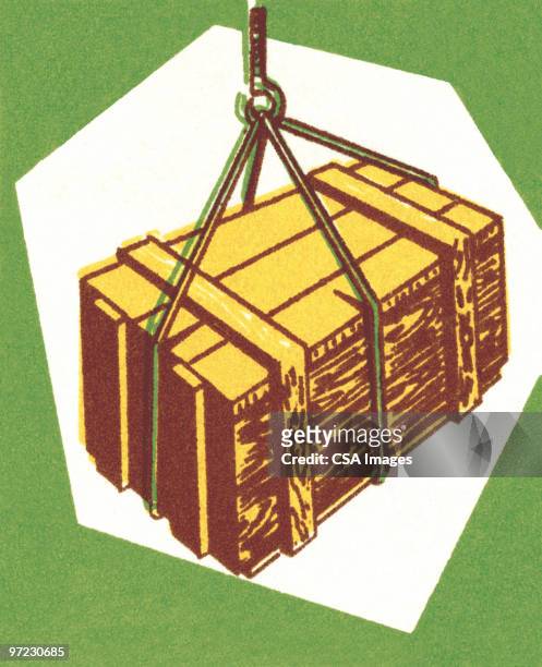 unmarked crate - heavy stock illustrations
