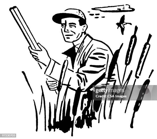 hunter - reed stock illustrations