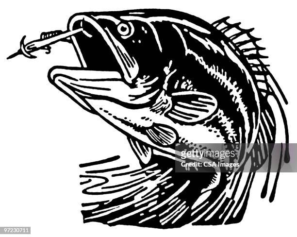 fish - captive animals stock illustrations