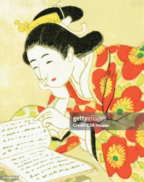 illustrations, cliparts, dessins animés et icônes de femme asiatique - orient express