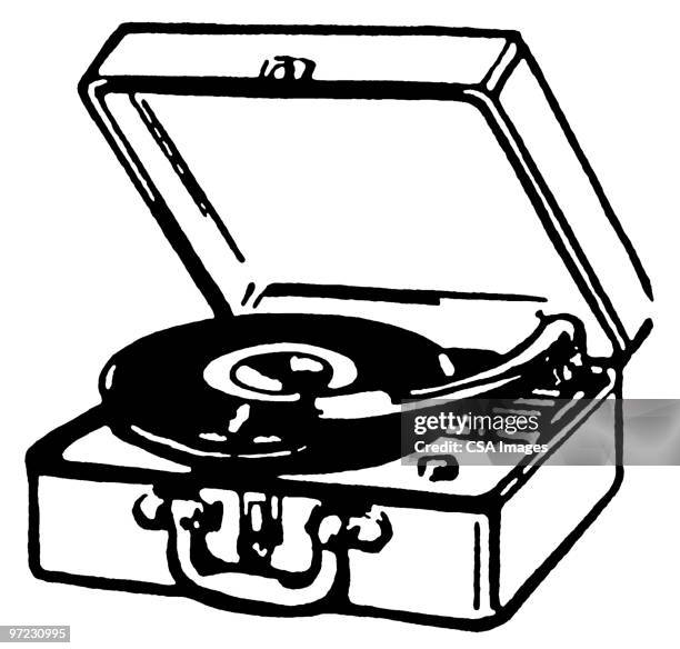 record player - stereo stock illustrations