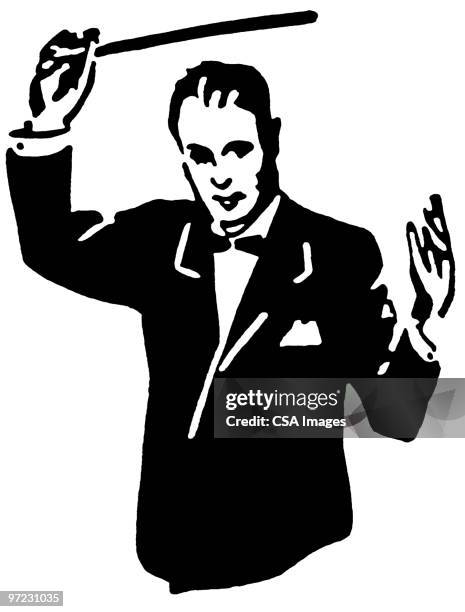 conductor - dirigent stock-grafiken, -clipart, -cartoons und -symbole