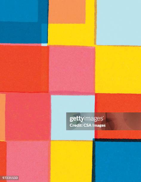 bildbanksillustrationer, clip art samt tecknat material och ikoner med blocks abstraction - modern konst