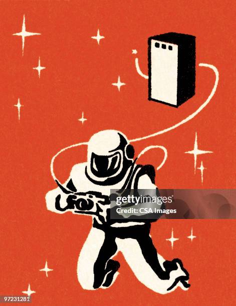 ilustrações de stock, clip art, desenhos animados e ícones de space explorer - roupa de astronauta