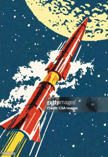 spaceship - rocket scientist stock illustrations