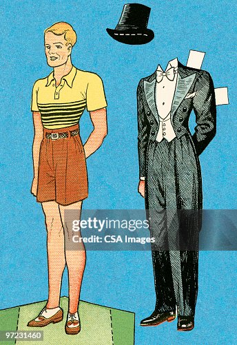 Paper doll man Paper doll man