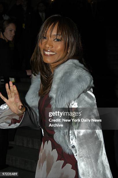 Angela Bassett is on hand at Glamour Magazine's annual Women of the Year awards at the Metropolitan Museum of Art. She was a presenter at the event.