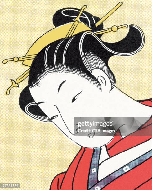 Asian Woman High-Res Vector Graphic