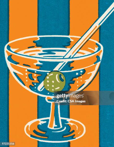 martini - martini glass stock-grafiken, -clipart, -cartoons und -symbole