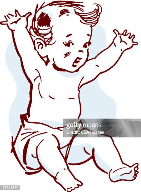 baby - crying stock illustrations