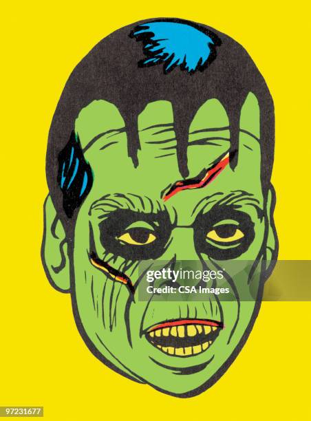 ilustrações, clipart, desenhos animados e ícones de frankenstein - frankenstein