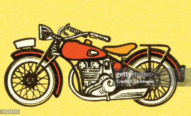 motorcycle - motorbike stock illustrations