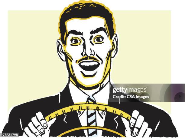 driver - shocked driver stock illustrations
