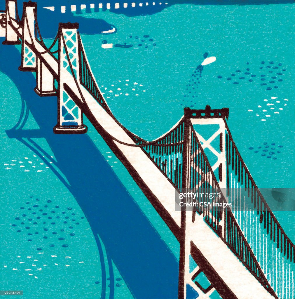 Suspension Bridge High-Res Vector Graphic - Getty Images