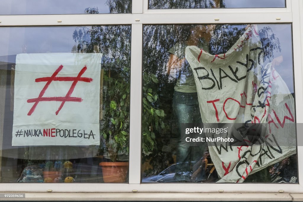 Polish Students Protest Against Minister Gowin's Education Reform