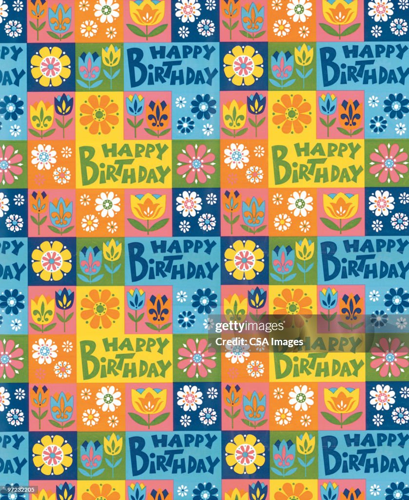 Happy Birthday Pattern High-Res Vector Graphic - Getty Images