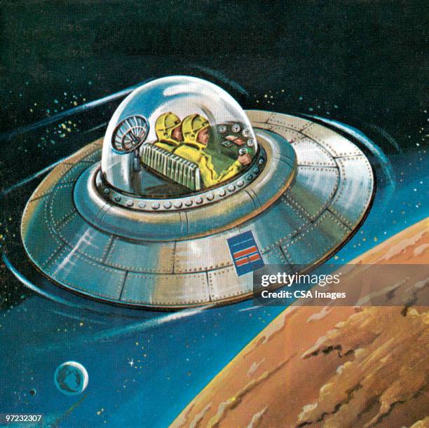 space explorers - rocket launch sky stock illustrations