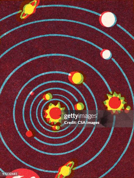 universe - sun planet stock illustrations